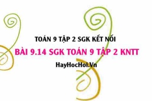 Bài 9.14 SGK Toán 9 tập 2 Kết nối tri thức